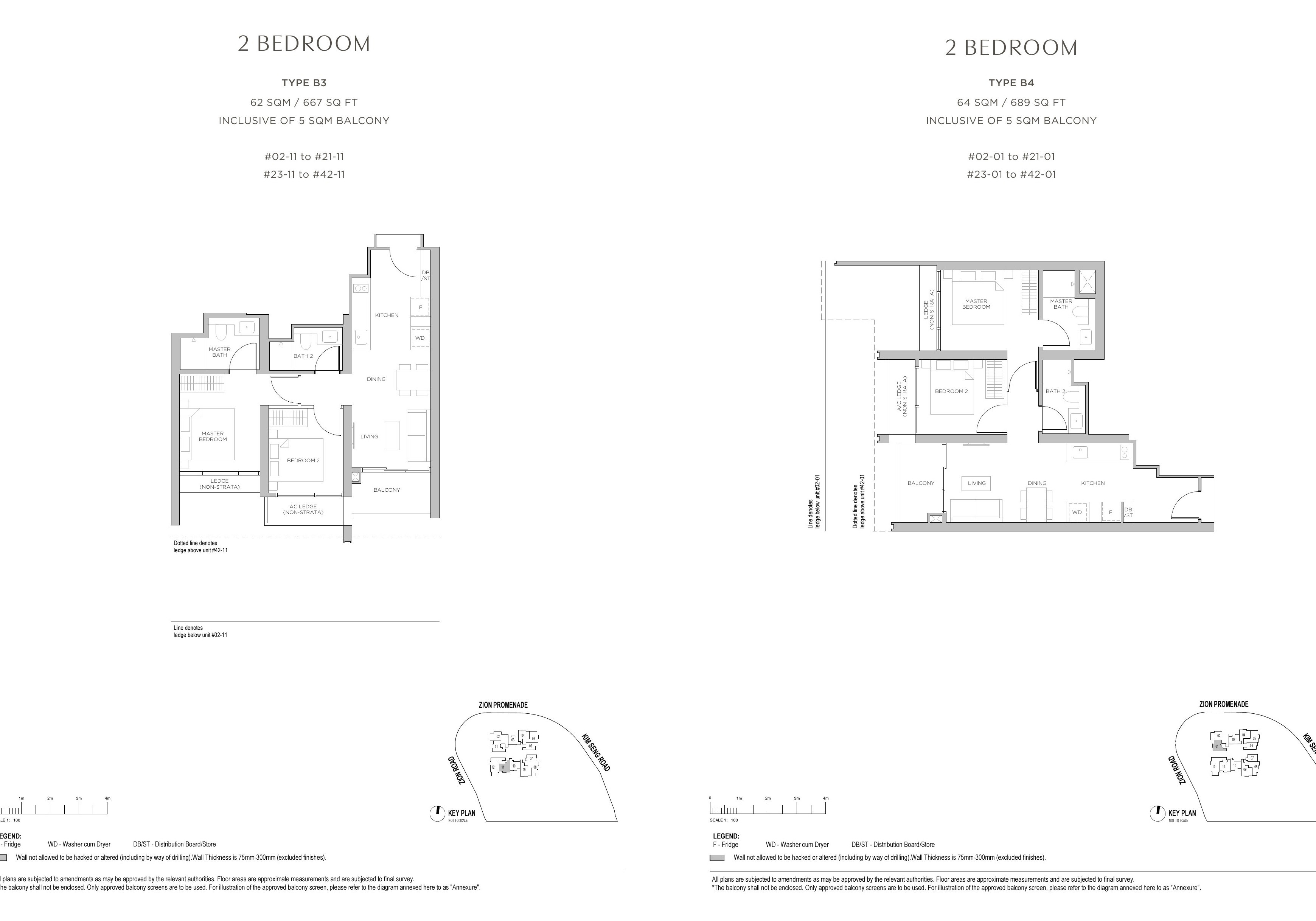 Promenade Peak 3 Bedroom 3 Bedroom selections floor plan