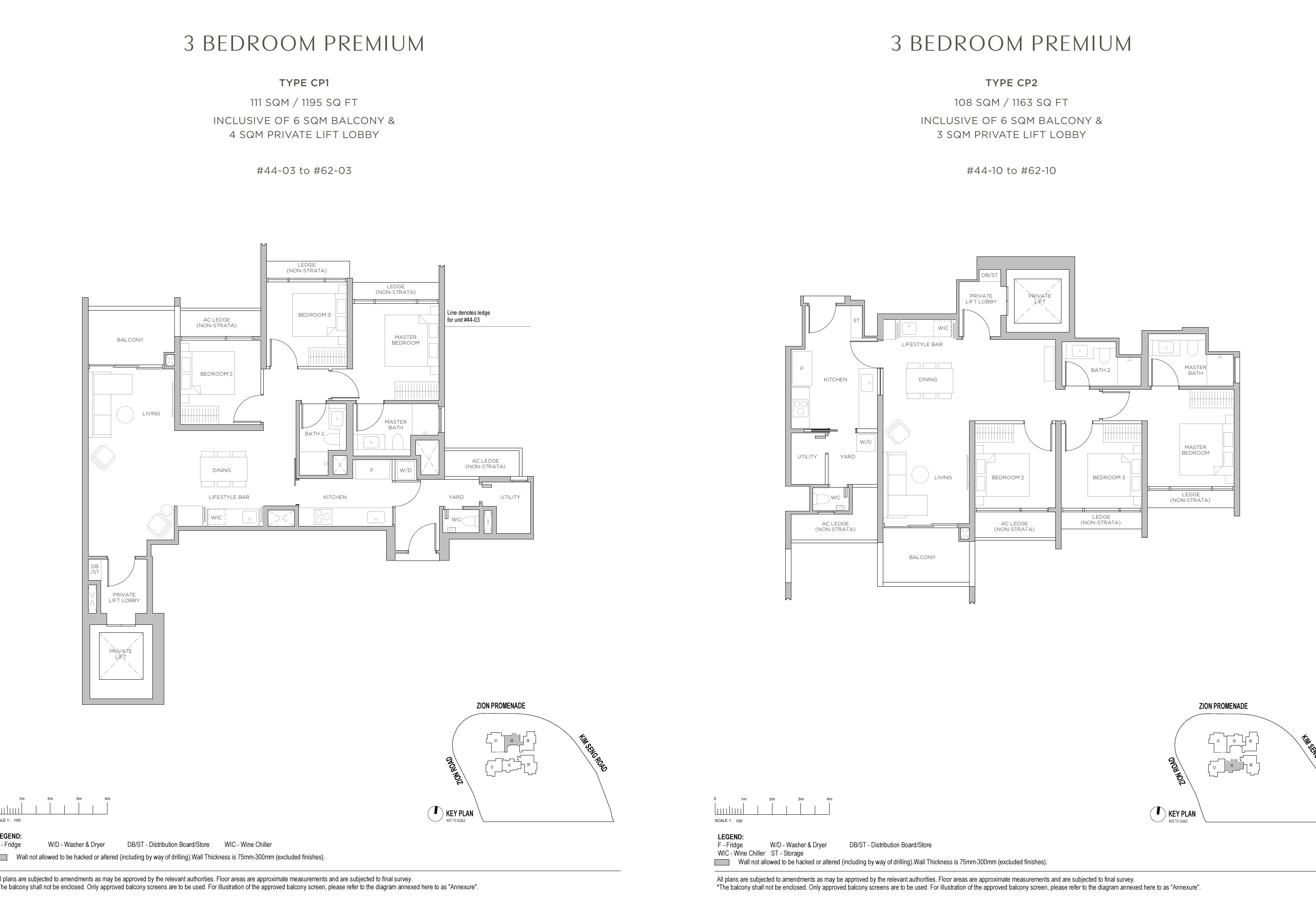 Promenade Peak 4 & 5 Bedroom 4 Bedroom Premium floor plan